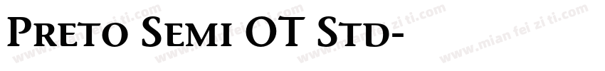 Preto Semi OT Std字体转换